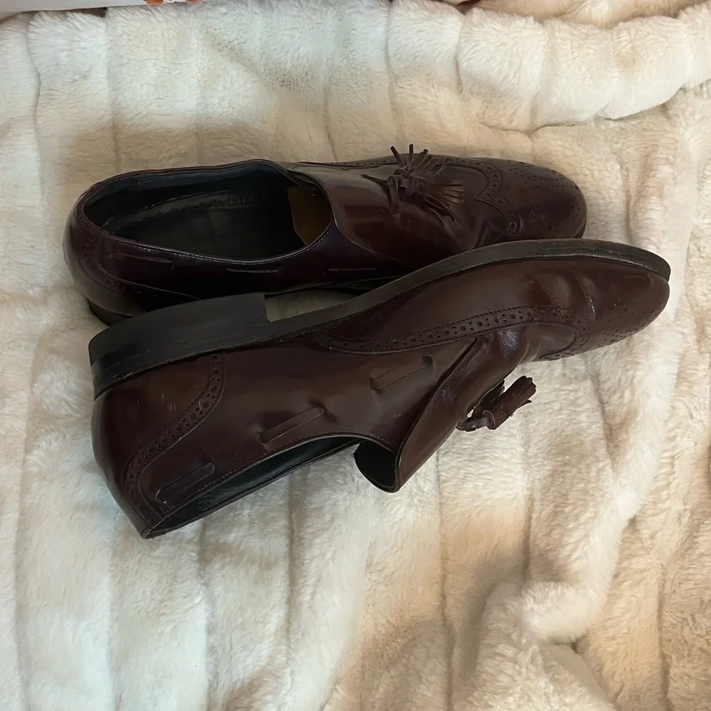 Iron Age Mens 11 Steel Toe Brown Leather Safety Goodyear Workwear Slip On Shoes